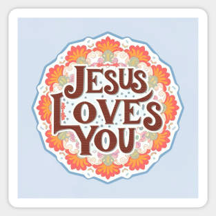 JESUS LOVES YOU Sticker